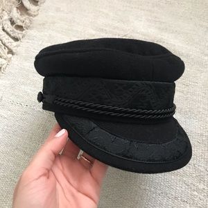 Lack of color black riviera cap - size small